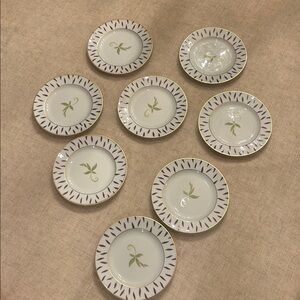 8 Bernadaud Frivole Limoges Bread & Butter Plates made in France🥰